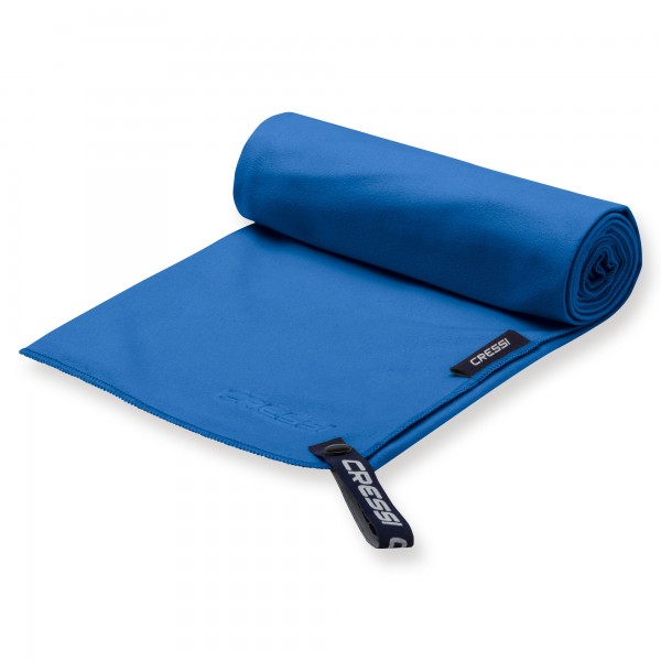Cressi Mircofaser Handtuch 30 x 50 cm, blau - schnell trocknend