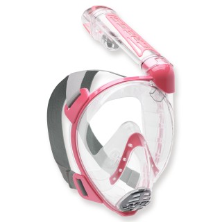 Cressi Duke - Vollgesichtsmaske mit Trockenschnorchel, pink