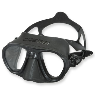 Cressi Calibro Maske - schwarzes Silikon, kleines Volumen