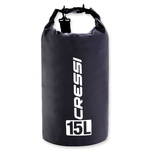 Cressi Dry Bag 15 Liter  - schwarz mit Rollverschluss